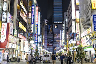3-uur durende begeleide foodtour door Tokyo’s Shinjuku met Golden Gai